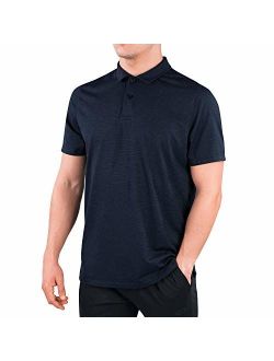 Contour Athletics HydraVent Men's Polo Shirts - Quick Dry Athletic Short Sleeve Polo Shirt for Men