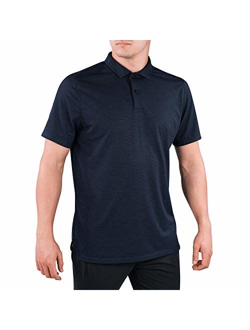 Contour Athletics HydraVent Men's Polo Shirts - Quick Dry Athletic Short Sleeve Polo Shirt for Men