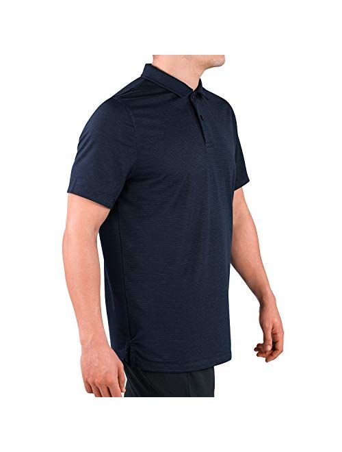 Contour Athletics HydraVent Men's Polo Shirts - Quick Dry Athletic Short Sleeve Polo Shirt for Men