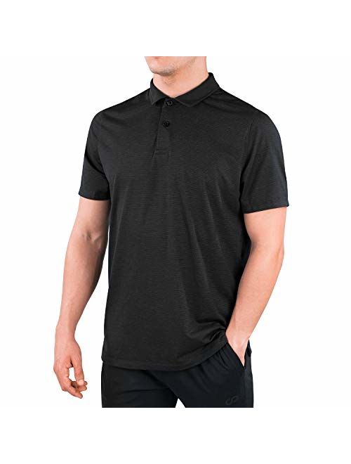 Contour Athletics HydraVent Men's Polo Shirts - Quick Dry Athletic Short Sleeve Polo Shirt for Men