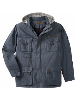 Boulder Creek by KingSizeBoulder Creek Men's Big and Tall Multi-Pocket Twill Jacket