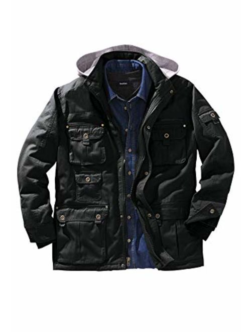 Boulder Creek by KingSizeBoulder Creek Men's Big and Tall Multi-Pocket Twill Jacket