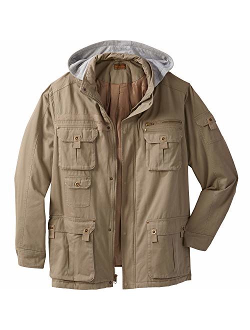 Boulder Creek by KingSizeBoulder Creek Men's Big and Tall Multi-Pocket Twill Jacket