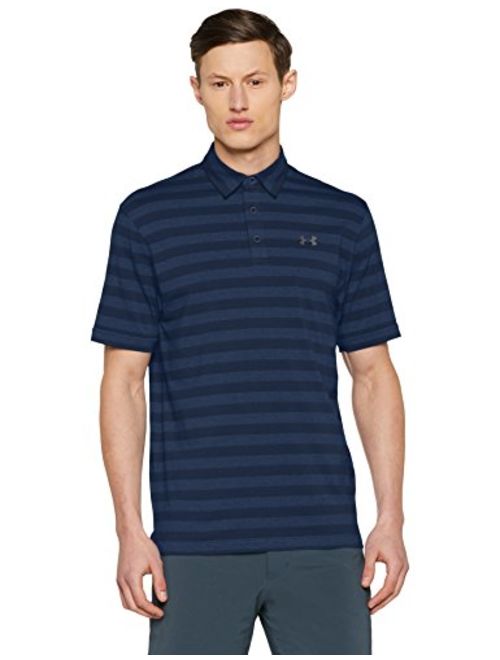 Under Armour Men Charged Cotton Scramble Stripe Polo