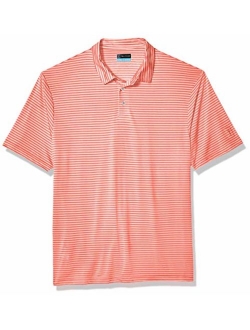 PGA TOUR Men's Short Sleeve Feeder Stripe Polo Shirt