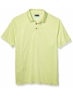 PGA TOUR Men's Short Sleeve Feeder Stripe Polo Shirt