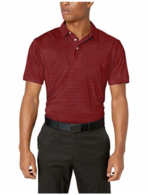 PGA TOUR Men's Short Sleeve Feeder Stripe Polo Shirt