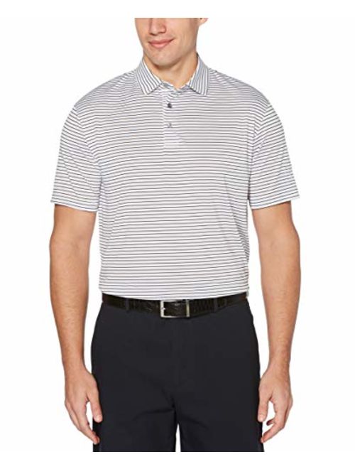 PGA TOUR Men's Short Sleeve Feeder Stripe Polo Shirt