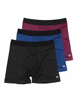 UnderAir Men's 3 Pack Micro Modal Trunks with SeaWeev