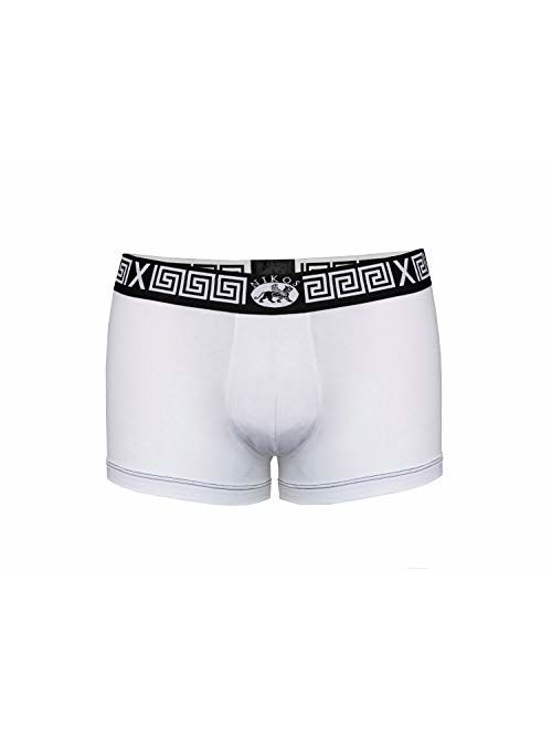 NIKOS Mens Underwear Cotton Stretch Trunks with Second-Skin fit in Gift Box Handmade in Italy