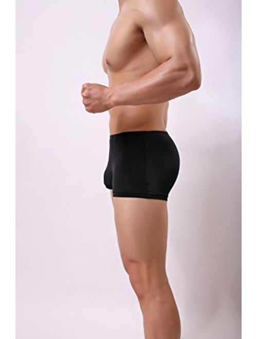 Men's Silk Boxer Briefs Stretch Breathable Underwear Pack Health to Wear