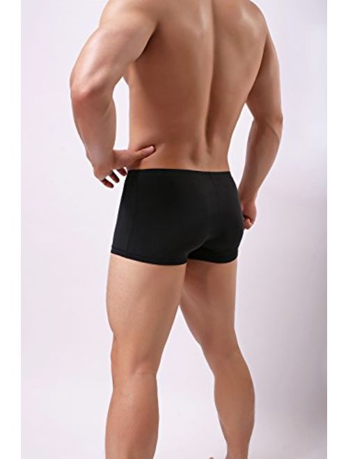 Men's Silk Boxer Briefs Stretch Breathable Underwear Pack Health to Wear