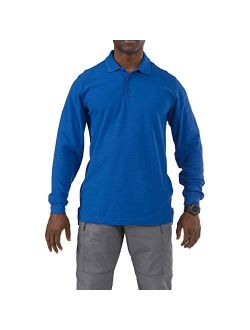 5.11 Tactical Men's Utility Long Sleeve Polo, Polyester-Cotton, Integrated Side Vents, Style 72057