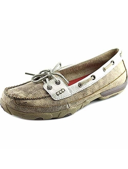 Twisted X Women's Boat Shoe Leather Driving Moccasins