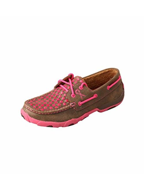 Twisted X Women's Boat Shoe Leather Driving Moccasins