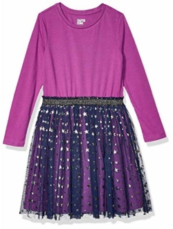 Amazon Brand - Spotted Zebra Girl's Toddler & Kid's Long-Sleeve Sparkle Tutu Dresses