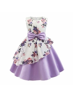 AIMJCHLD 2-9T Girls Flower Dress Kids Formal Special Occasion Party Dresses