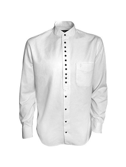 Traditional Irish Grandfather Collarless Shirts for Men