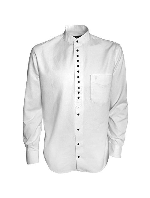 Irish Setter Traditional Irish Grandfather Collarless Shirts for Men