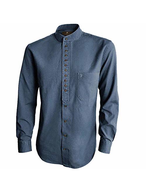 Irish Setter Traditional Irish Grandfather Collarless Shirts for Men