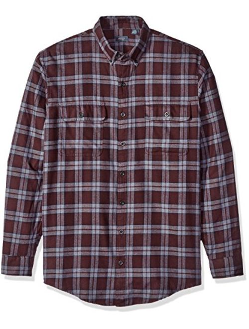 Arrow Men's Big and Tall Long Sleeve Hunting Plaid Flannel Shirt