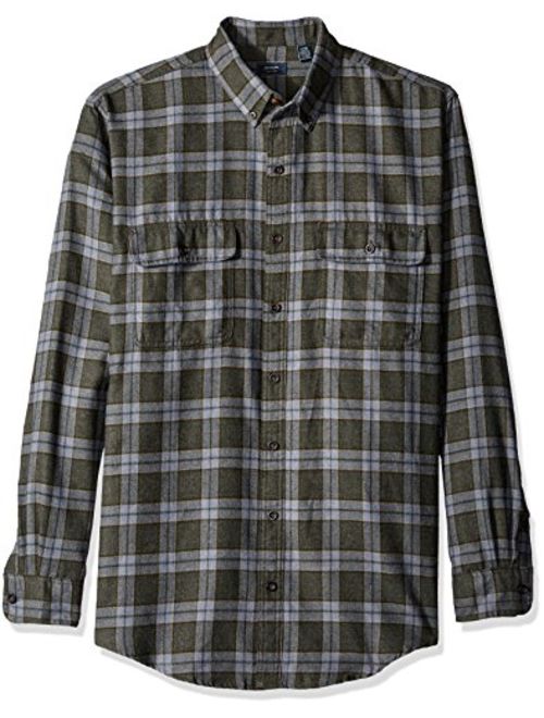 Arrow Men's Big and Tall Long Sleeve Hunting Plaid Flannel Shirt