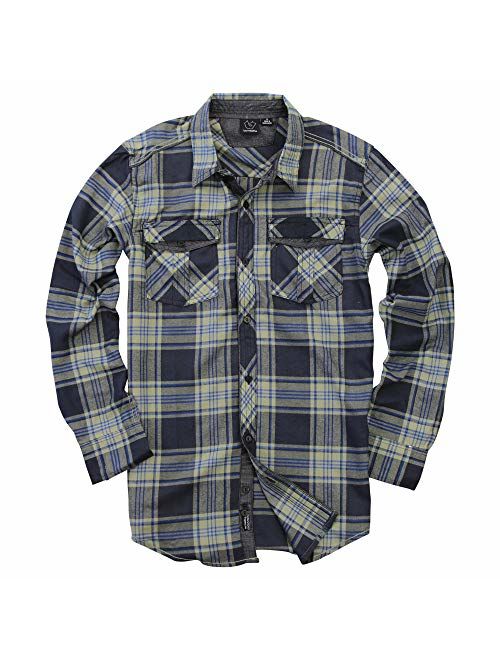 Men's Button Down Long Sleeve Flannel Shirt