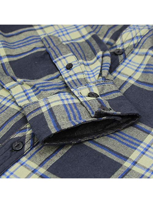 Men's Button Down Long Sleeve Flannel Shirt