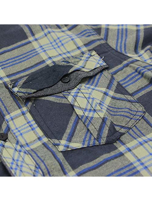 Men's Button Down Long Sleeve Flannel Shirt