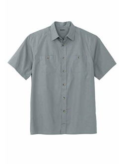 KingSize Men's Big and Tall Short-Sleeve Pocket Sport Shirt