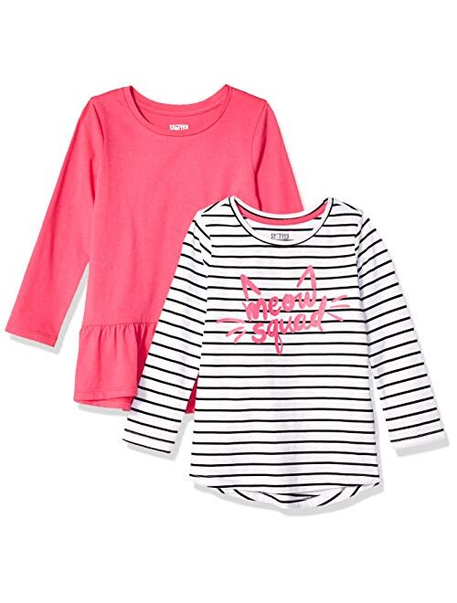 Amazon Brand - Spotted Zebra Girls Long-Sleeve Tunic T-Shirts