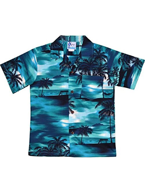 RJC Boy's Waimea Sunset Hawaiian Shirt