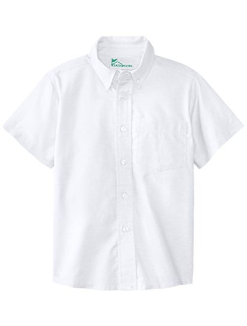 CLASSROOM Boys' Short Sleeve Oxford Shirt