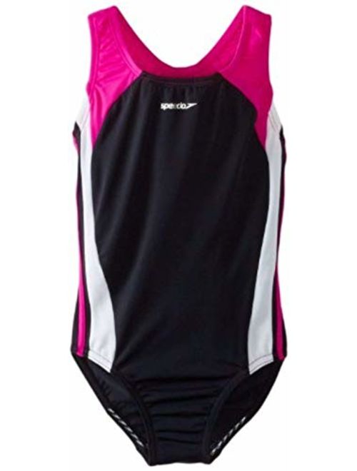 Speedo Girls One Piece Swimsuit Infinity Splice Thick Strap - Manufacturer Discontinued