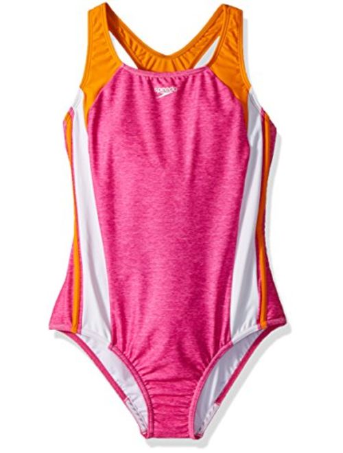 Speedo Girls One Piece Swimsuit Infinity Splice Thick Strap - Manufacturer Discontinued