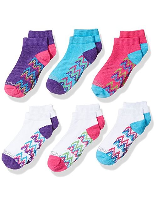 Fruit of the Loom Girl's 6-Pair Low Cut Socks