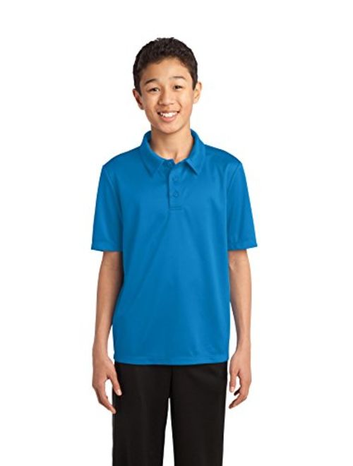 Port Authority Boys' Silk Touch Performance Polo