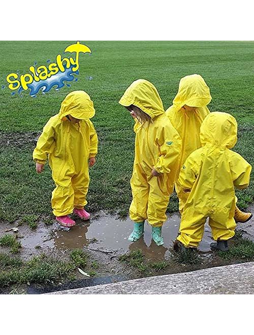 Splashy Nylon Children's One Piece Rainsuits and MudStopper Coveralls