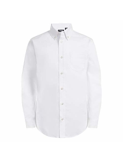 Chaps Boys' Big Long Sleeve Oxford Button-Down Dress Shirt