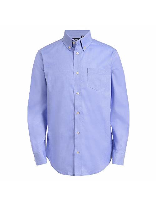 Chaps Boys' Big Long Sleeve Oxford Button-Down Dress Shirt