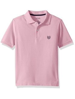 Chaps Boys' Short Sleeve Solid Polo Shirt