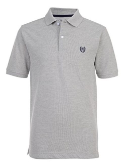 Chaps Boys' Short Sleeve Solid Polo Shirt
