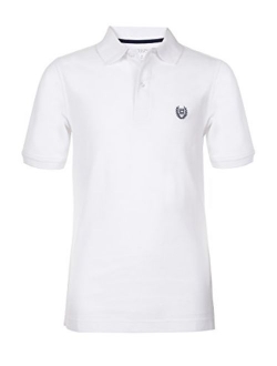 Chaps Boys' Short Sleeve Solid Polo Shirt