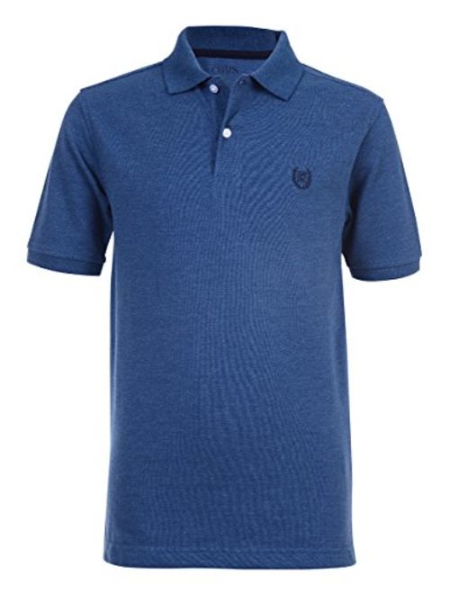 Chaps Boys' Short Sleeve Solid Polo Shirt