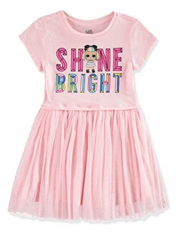 L.O.L. Surprise! Girls Short Sleeve Glitter Tulle Tutu Dress