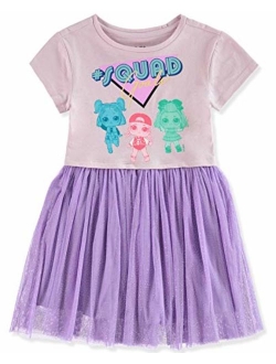 L.O.L. Surprise! Girls Short Sleeve Glitter Tulle Tutu Dress