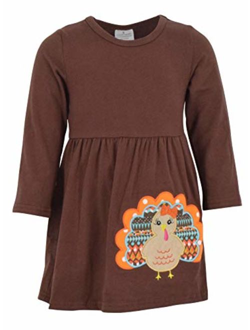 Unique Baby Girls 3 Piece Colorful Aztecan Thanksgiving Turkey Legging Set