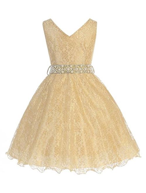 iGirlDress Little Girls Lace Special Occasion Dress Sizes 2-20