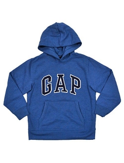 Boys Fleece Arch Logo Pullover Hoodie