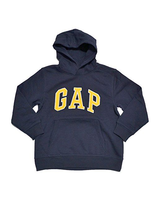 GAP Boys Fleece Arch Logo Pullover Hoodie